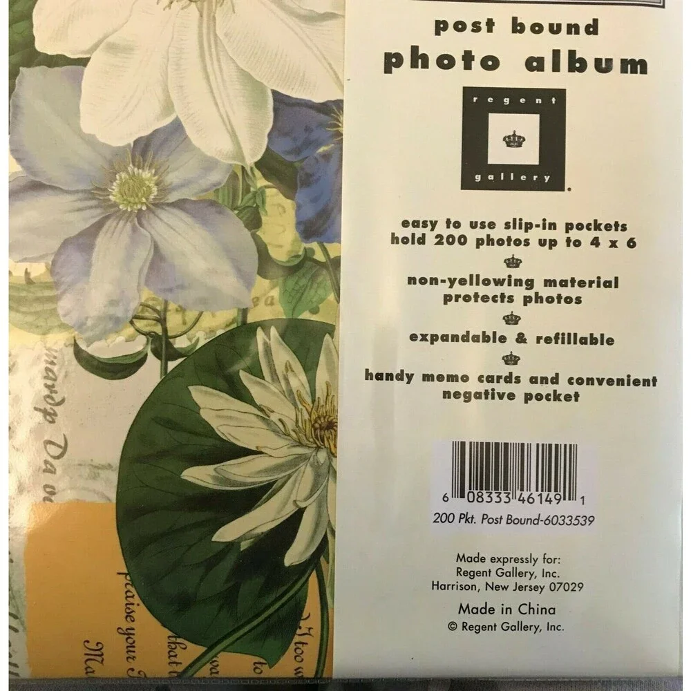 NEW Regent Gallery Photo Album 200 Pockets with Memo 4